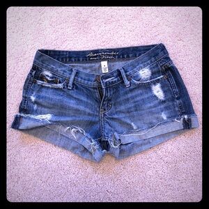 Abercrombie & Fitch Distressed Jean Short